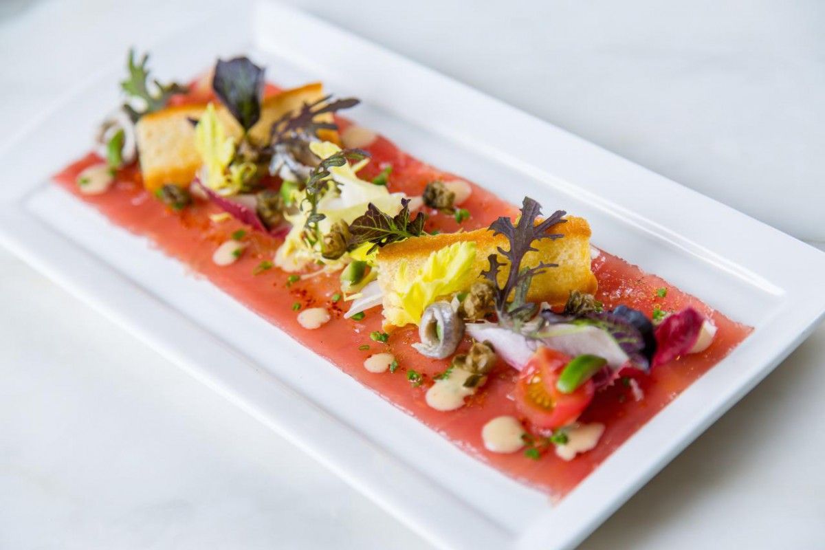 TasteofThursday Yellowfin Tuna Crudo recipe from Chef Alex Chen of