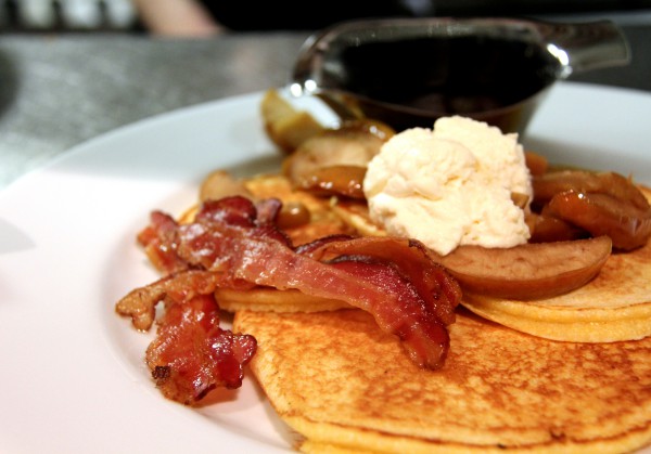 Cornbread pancake brunch