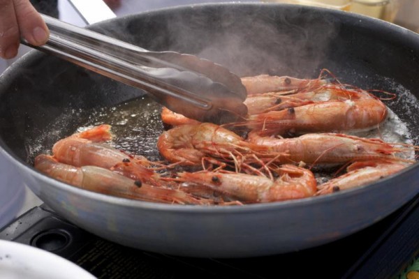 spot prawns