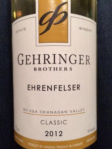 Gehringer Brothers 2012 Ehrenfelser