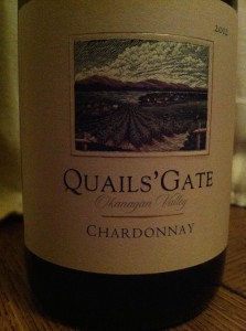 ww Quail's Gate 2012 Chardonnay