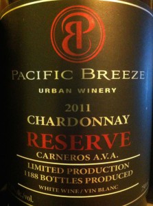 Pacific Breeze Reserve Chardonnay 2011