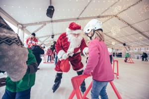 Skating with Santa at the Fairmont Empress