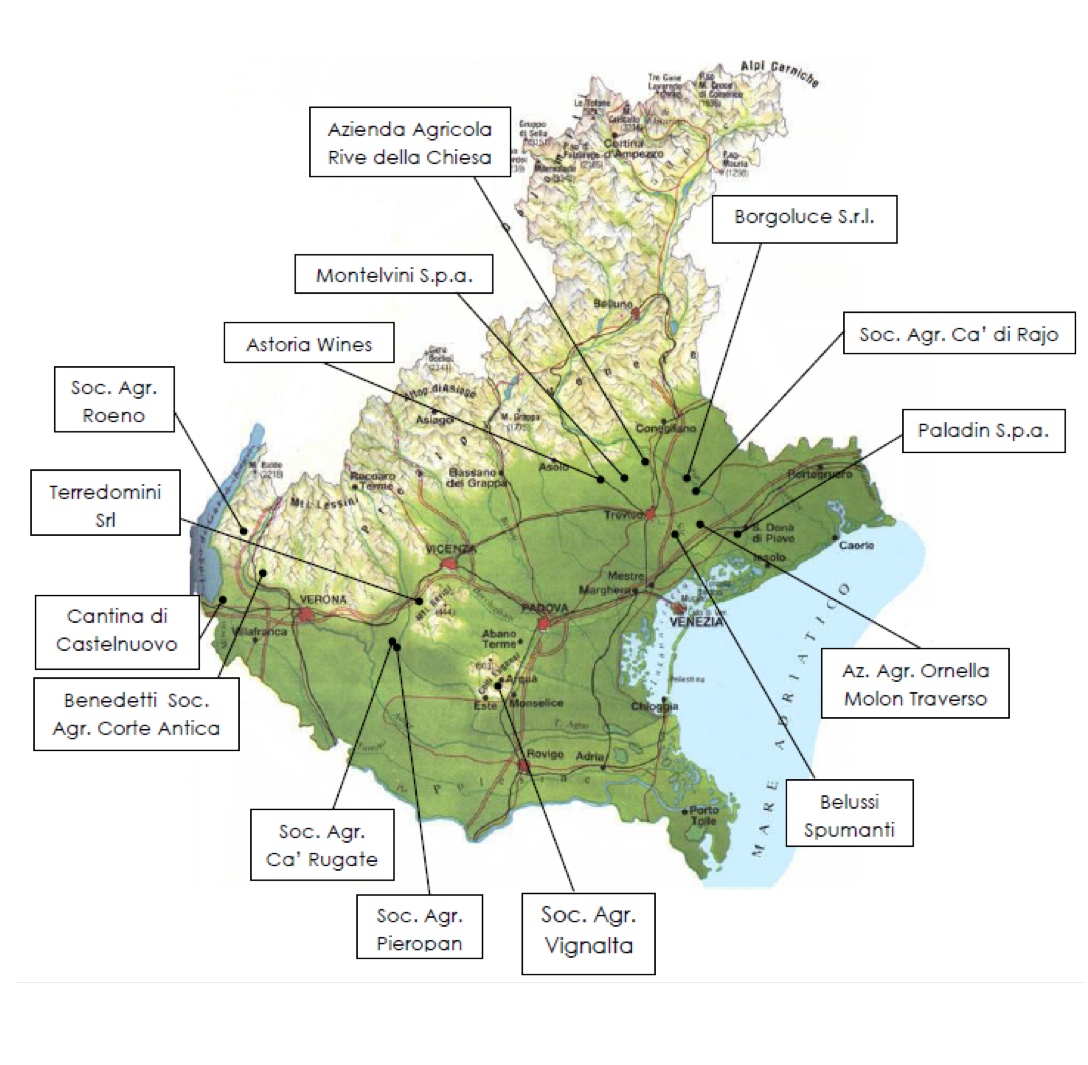 Veneto Wine Region Italy Map - Printable Online