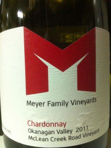 Meyer Family MCR 2011 chardonnay