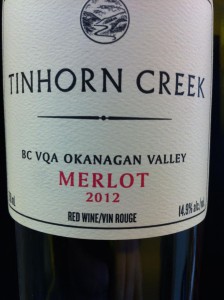 Tinhorn Creek 2012 Merlot