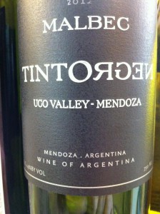 Tinot Negro 2012 Malbec