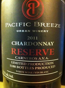 Pacific Breeze 2011 Reserve Chardonnay