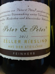Peter & Peter 2011 Zeller Riesling