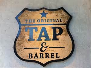 Tap and Barrel sign