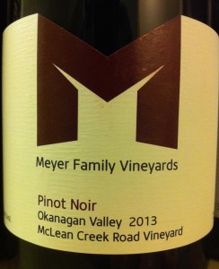 Meyer Family 2013 McLean Creek Pinot Noir
