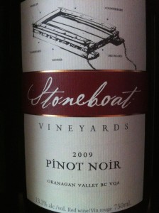 Stoneboat 2009 Pinot Noir