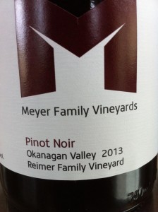 Meyer Family 2013 Reimer Pinot Noir