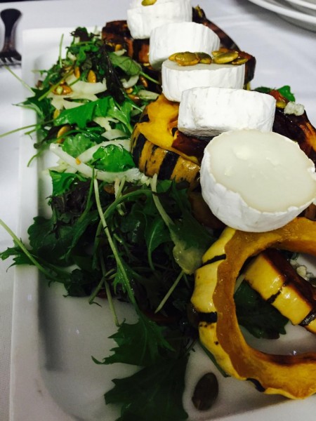 Campbell's Gold honey roasted delicata squash and Frisky button cheese from Mt Lehman cheese