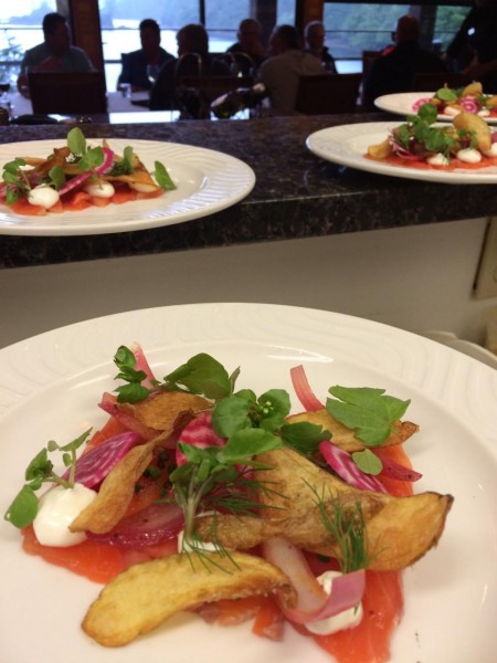 paul moran cured pink salmon salad