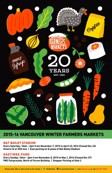 van farmers markets poster