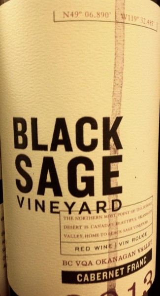 Black Sage 2013 Cabernet Franc