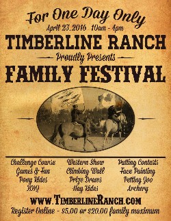 timberline family festival poster