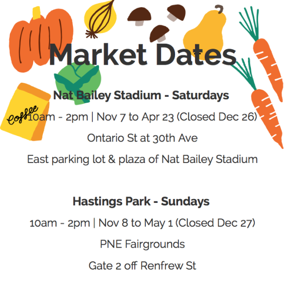 van farmers markets dates