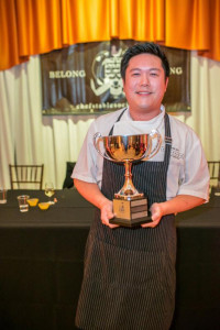 Chefs' Table Society of BC 3rd Annual Curry Cup winner, chef de cuisine Roger Ma of Boulevard Kitchen & Oyster Bar. Photo credit: Michelle Hondl of Zook-It photography.
