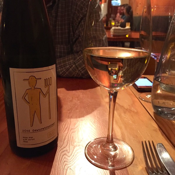 Glass of Unsworth OLO Gewürztraminer