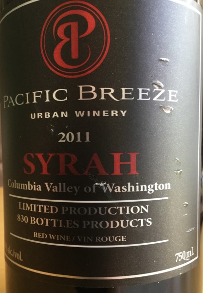 Pacific Breeze 2011 Syrah