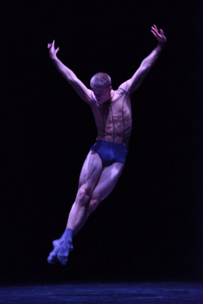 Ballet BC dancer Scott Fowler in Aura- photo Michael Slobodian