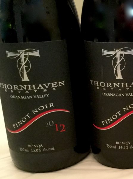 Thornhaven 2012 Piinot Noir