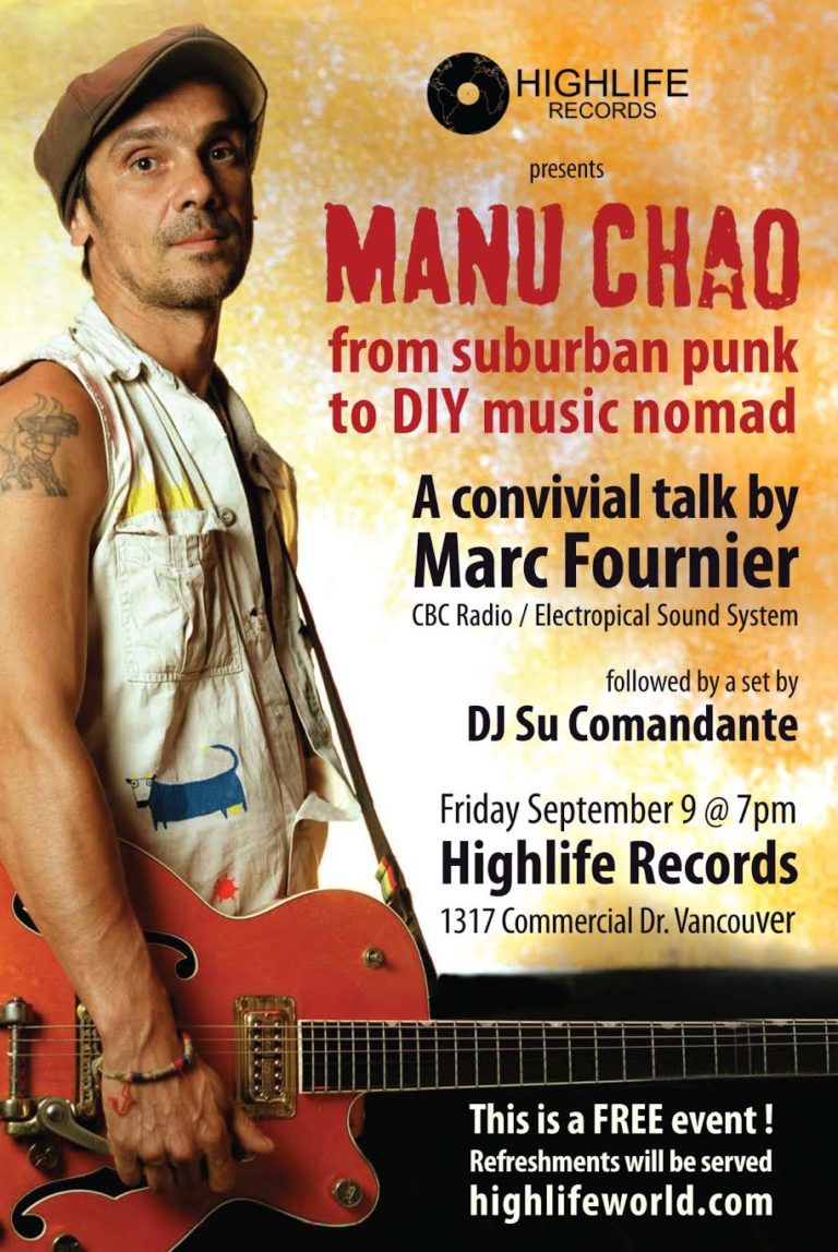Manu Chao at Highlife Records - My VanCity