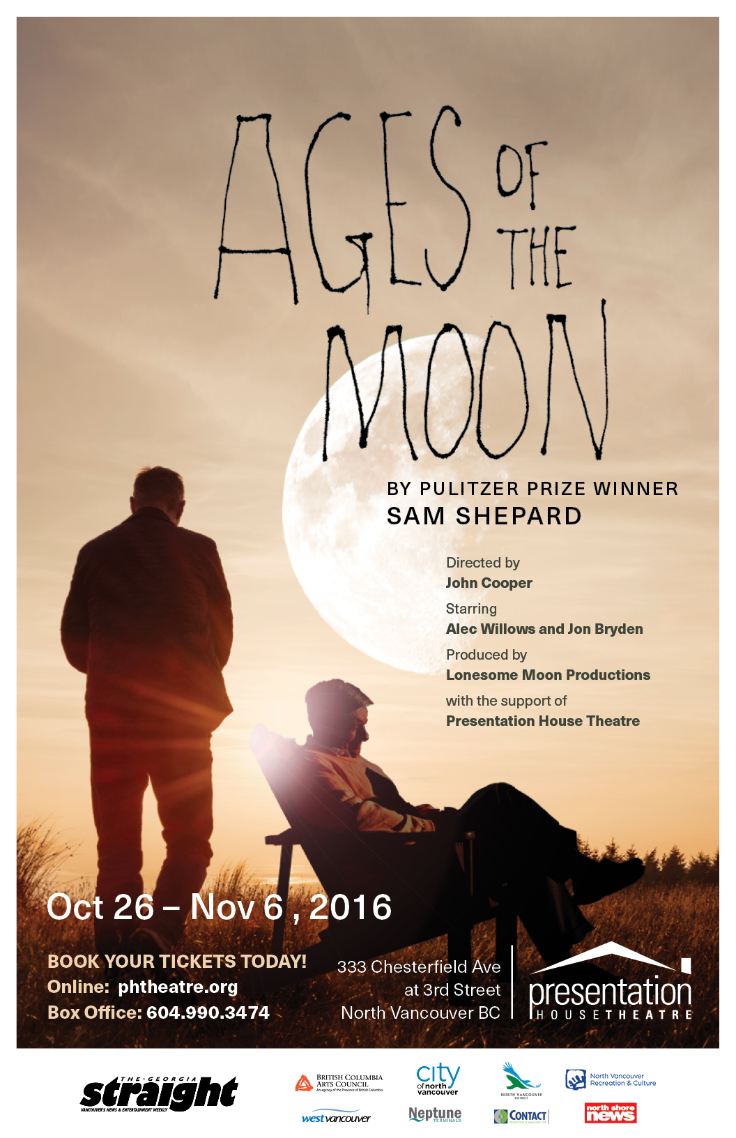 AGES OF THE MOON by Pulitzer Prize winning playwright, Sam Shepard - My ...