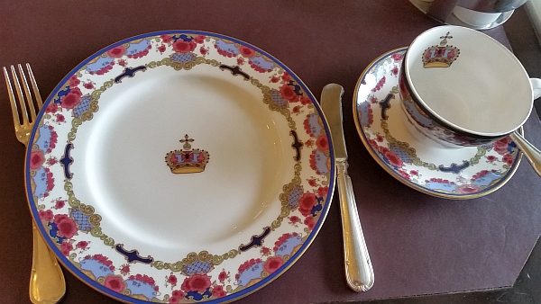 Royal China pattern at the Empress - photo Karl Kliparchuk 