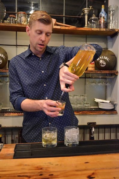 Trevor Kallies prepares the Pina Clear-ada - photo by Cathy Browne