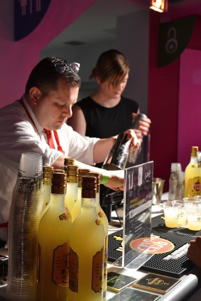 Donnie Wheeler and Olivia Povarchook created a smoked banana daiquiri with Havana Club three-year, lime juice, and smoked banana syrup - photo by Cathy Browne