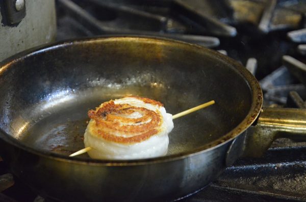 The beautifully cooked sole filet - photo by Cathy Browne