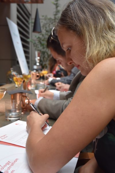 The Deighton Cup Cocktail Jockey judges hard at work - photo by Cathy Browne