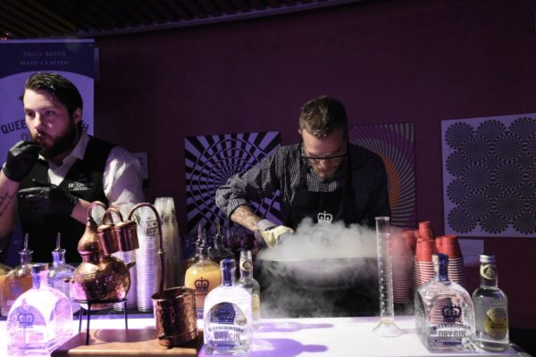 Liquid nitrogen is always a draw at Science of Cocktails. Photo by Cathy Browne.