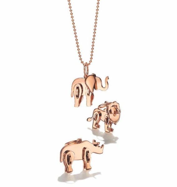 tiffany lion charm necklace