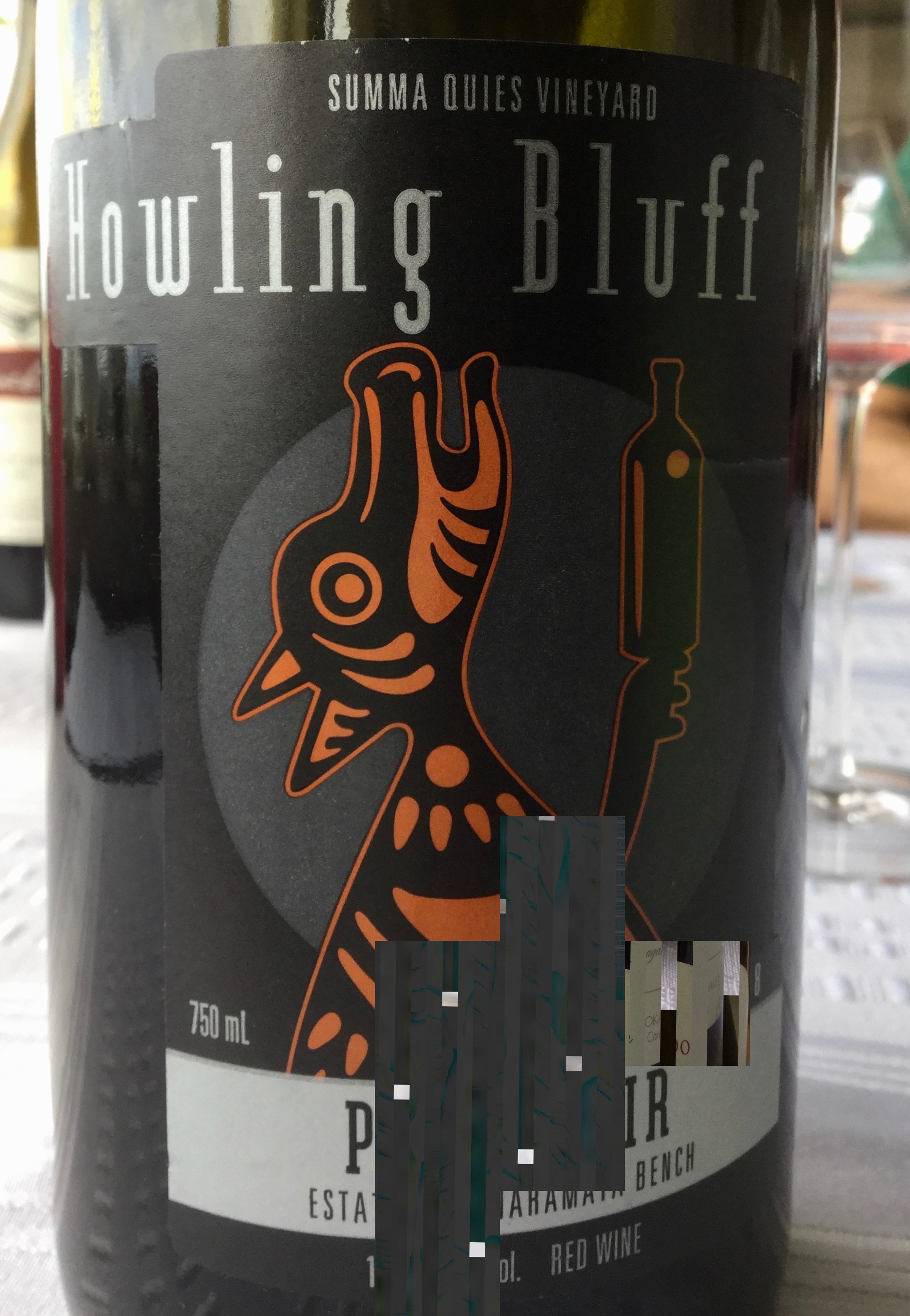 Howling Bluff 2008 Pinot Noir My Vancity