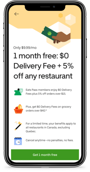 Uber Eats Launches Eats Pass With Free Trial Across Canada My Vancity