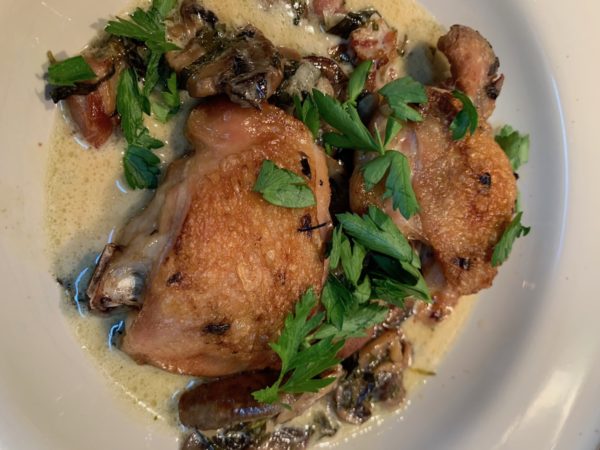 #ThisWineThatDish | Four Shadows Riesling | Coq au Vin Blanc avec Crème