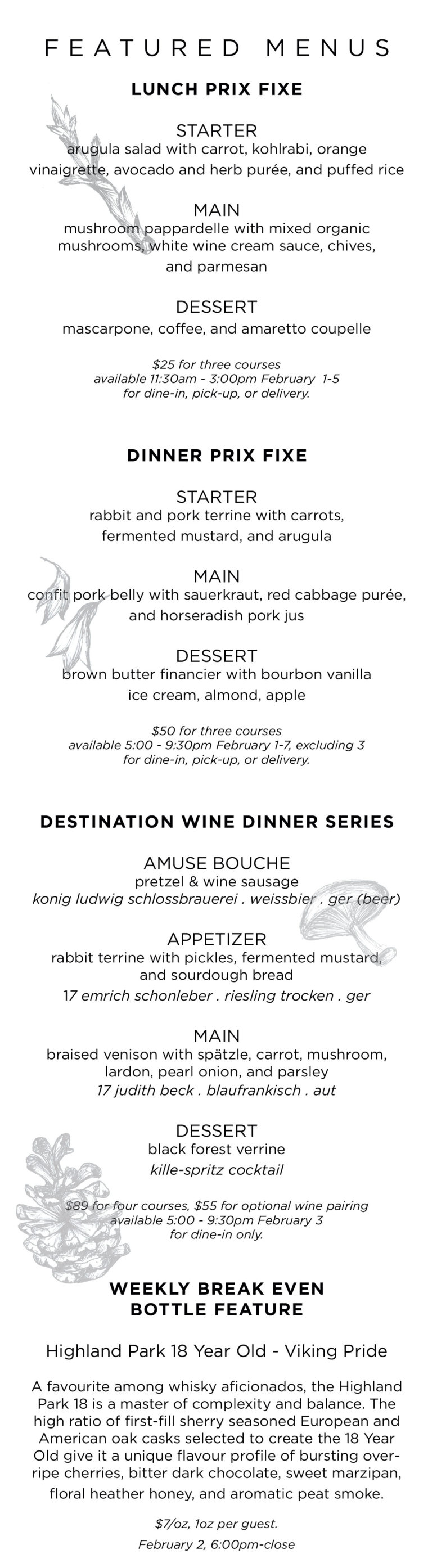 This Week's Prix Fixe Menus at Hawksworth 🍴 My VanCity